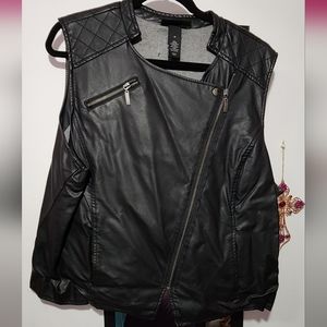 NWOT Lane Bryant Faux Leather Vest